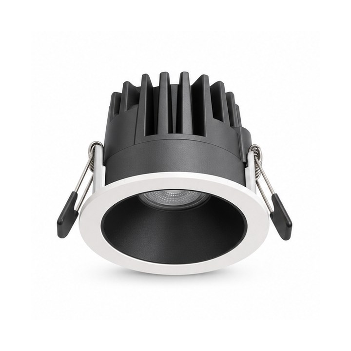 Sunken LED Lights — Matte White finish sample