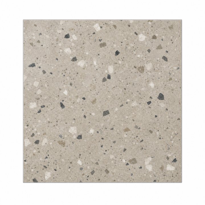 Terrazzo Tile — Greige finish sample