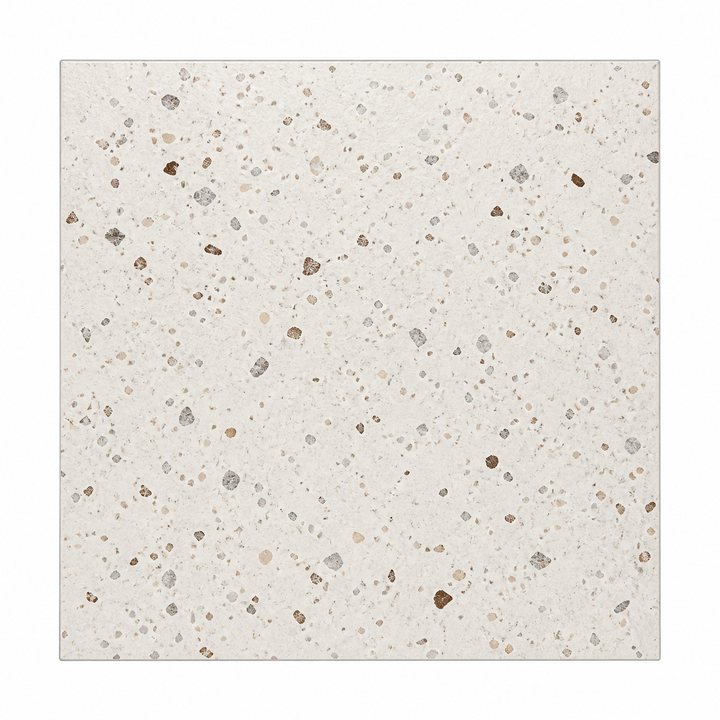 Terrazzo Tile — Warm White finish sample