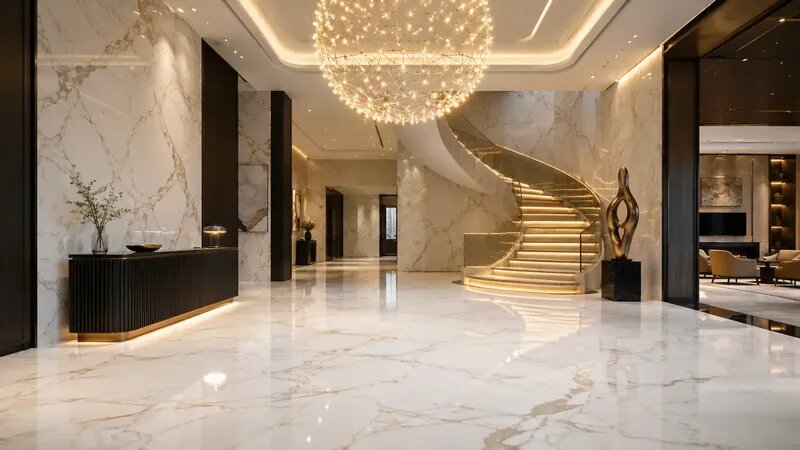 Marble-Effect — Stone veining & clean elegance