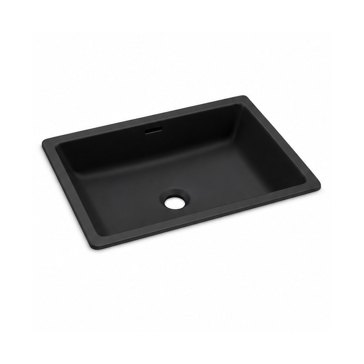 Undermount Bathroom Sink — Matte Black finish sample