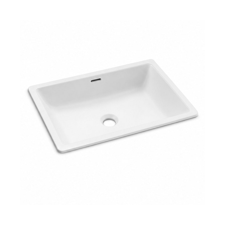 Undermount Bathroom Sink — Matte White finish sample