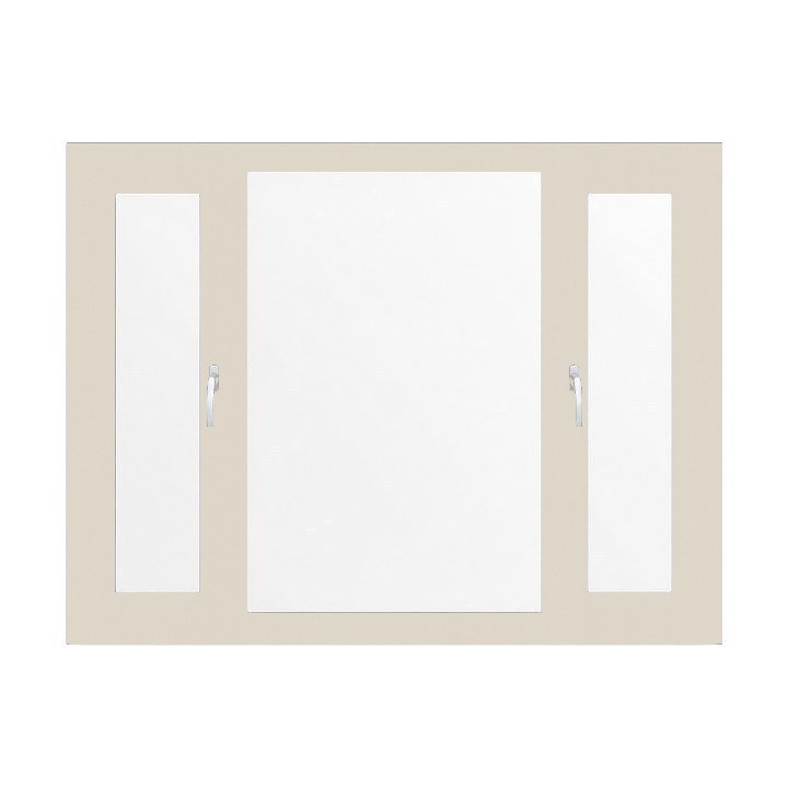 Vinyl Window — Warm White finish sample