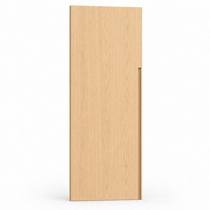White Wardrobe — Light Oak Grain finish sample