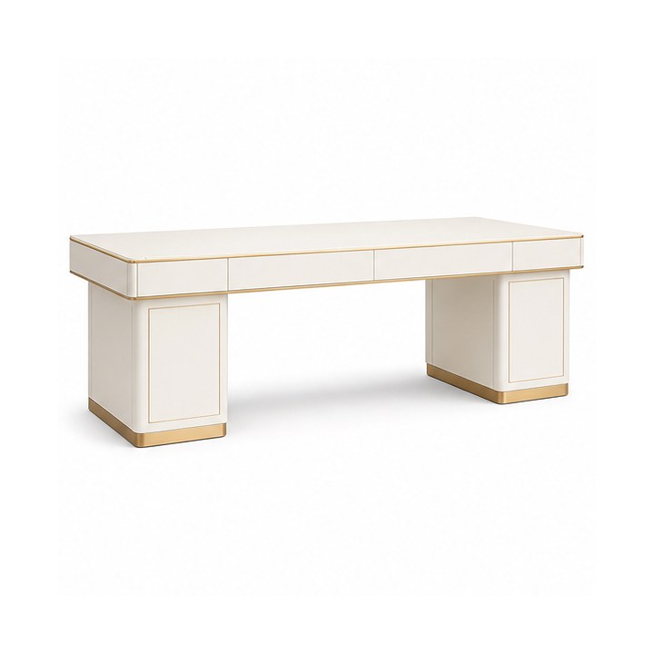 Writing Desk — Matte White Lacquer finish sample
