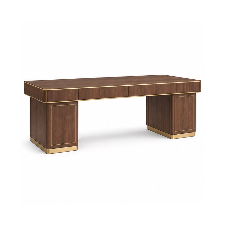 Writing Desk — Warm Walnut Veneer finish sample