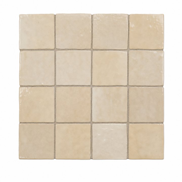 Zellige Tile — Warm Beige finish sample